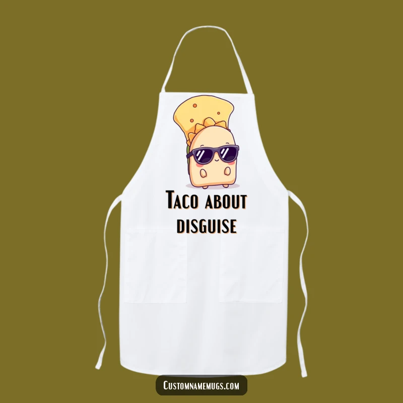 Funny Shy Taco Apron: Cook with Cool Confidence