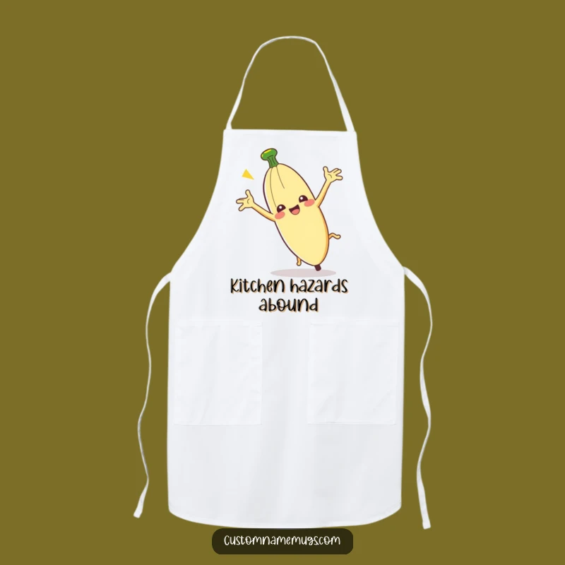 Funny Clumsy Banana Peel Apron: Hilarious Kitchen Wear for Comedy Chefs