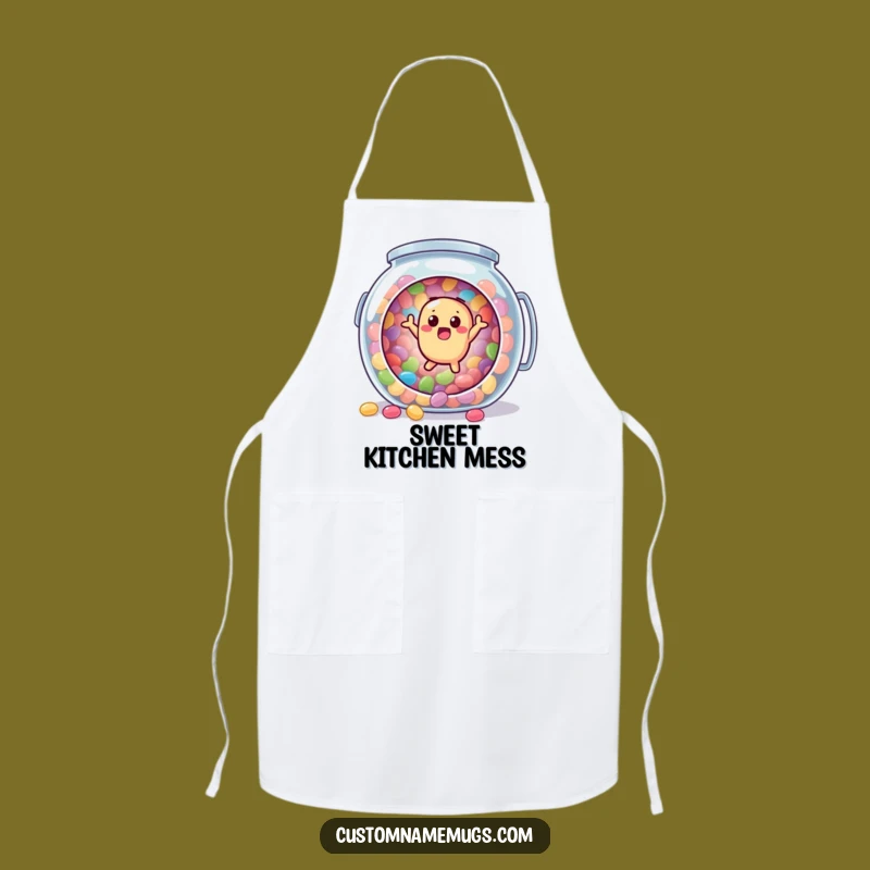 Funny Jellybean Escape Apron - Hilarious Kitchen Protection for Sweet Cooks Gift!
