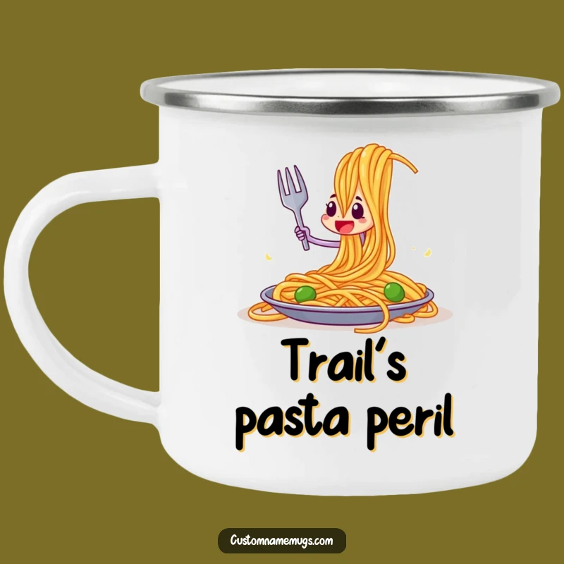 Funny Fork vs Spaghetti Camping Mug: Your Hilarious Companion for Outdoor Adventures