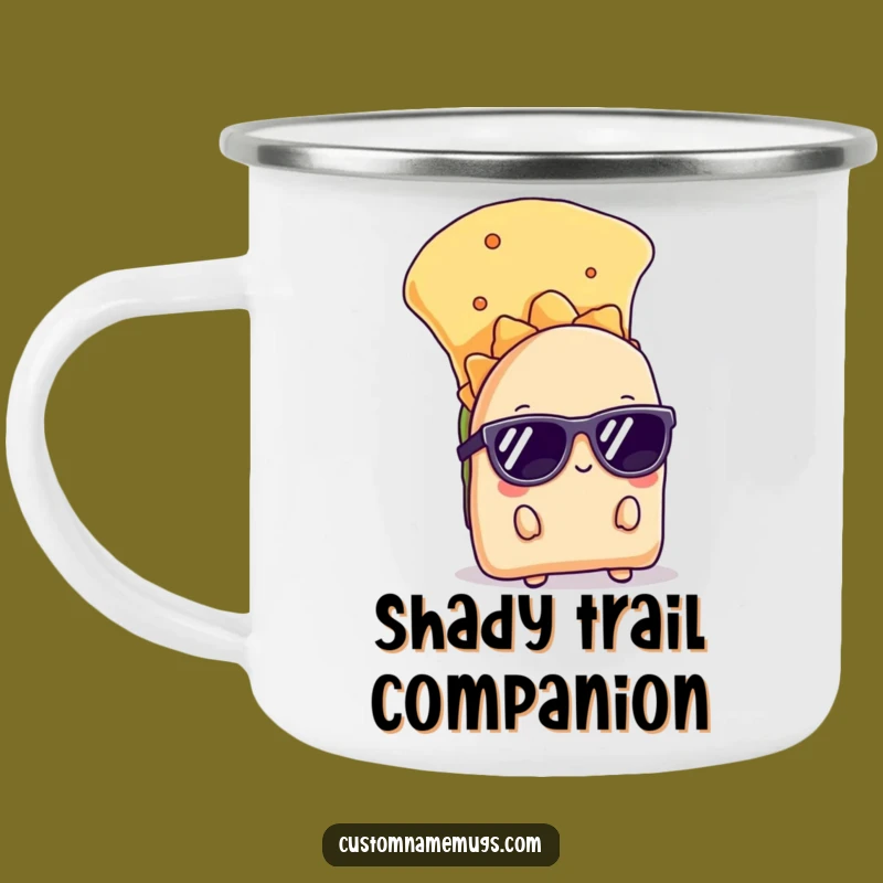 Funny Shy Taco Camping Mug: Adventure with Cool Flair