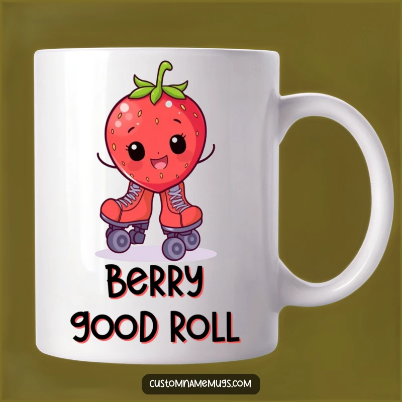 Funny Strawberry Roller Skate Mug: A Hilarious Gift for Clumsy Fun Lovers