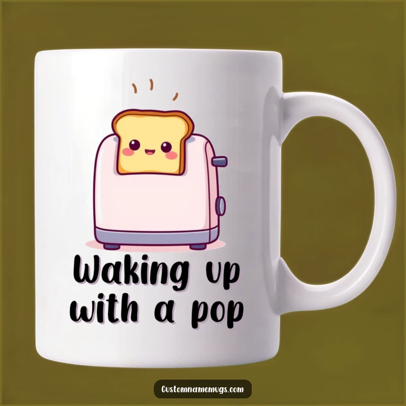Funny Toast Surprise Mug: A Hilarious Breakfast Gift for a Surprised Smile