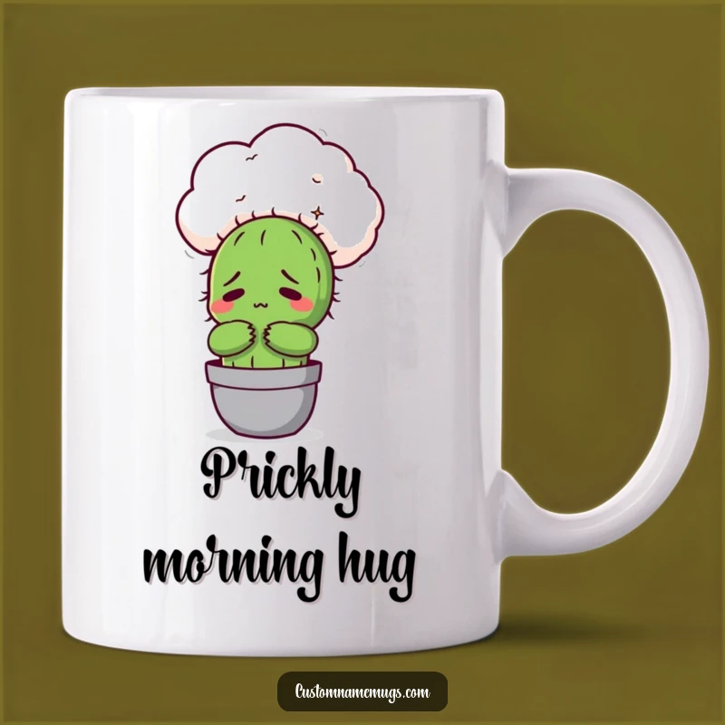 Funny Awkward Cactus Cloud Hug Mug: Hilarious Prickly Personality Gift