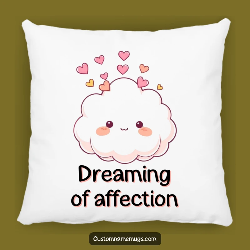 Funny Cloud Heart Pillow: Cute Fluffy Character Cushion for Cozy, Sweet Comfort