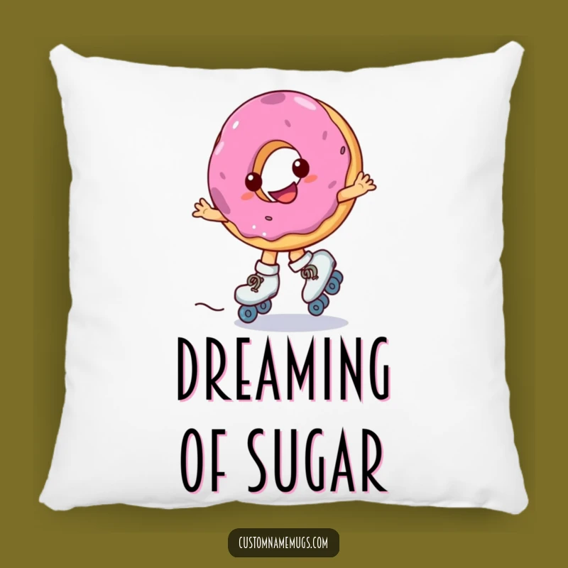 Funny Donut Skate Pillow: Cozy Comfort with a Hilarious Sweet Vibe