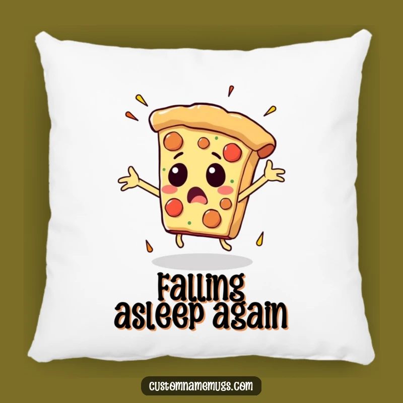 Funny Falling Pizza Pillow: Cozy Up with Comedic Relief