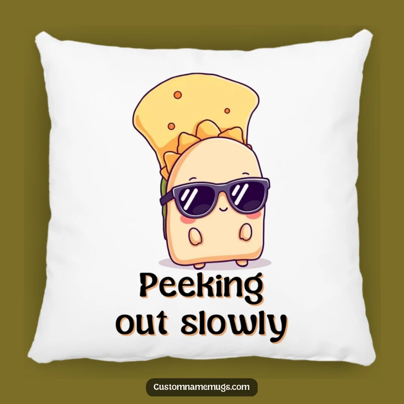 Funny Shy Taco Pillow: Cozy Up with Cool Comfort