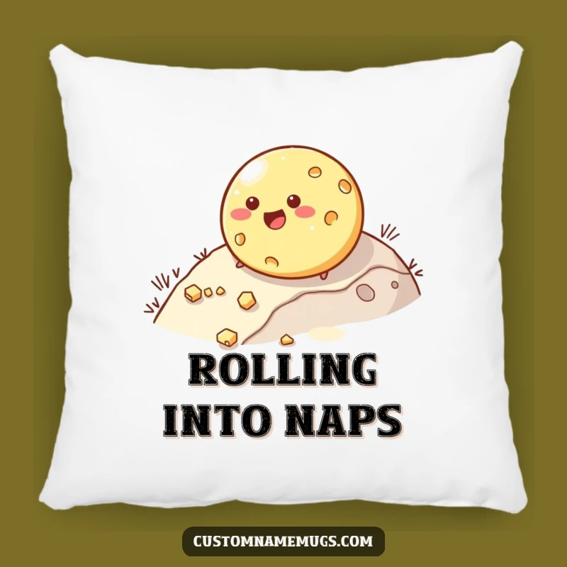 Funny Rolling Cheese Pillow: Snuggle Up with This Cheesy Character's Comical Comfort