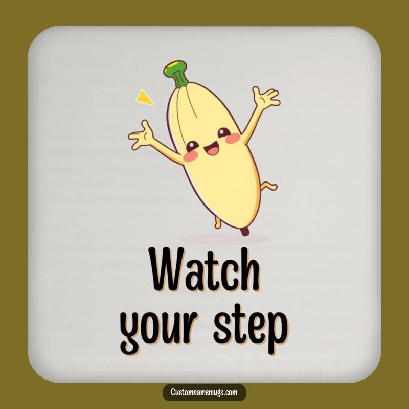 Funny Clumsy Banana Peel Coasters: Hilarious Protection for Your Tables