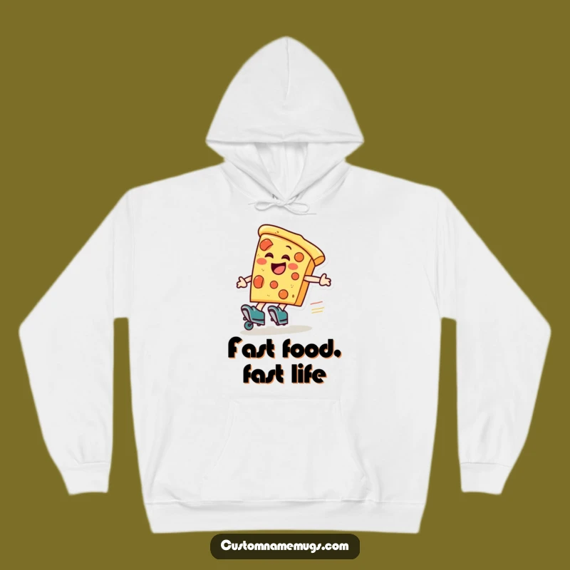 Funny Pizza Roller Skater Hoodie: Cozy and Hilarious Sweatshirt for Pizza Enthusiasts