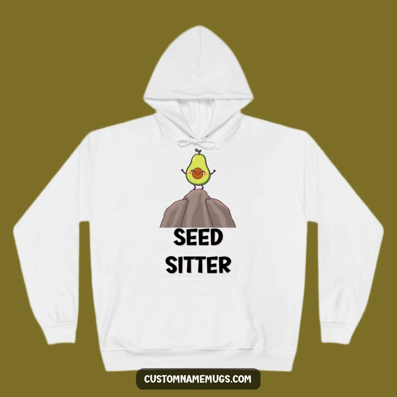 Funny Avocado Balance Hoodie: Cozy Up with Comical Avocado Vibes