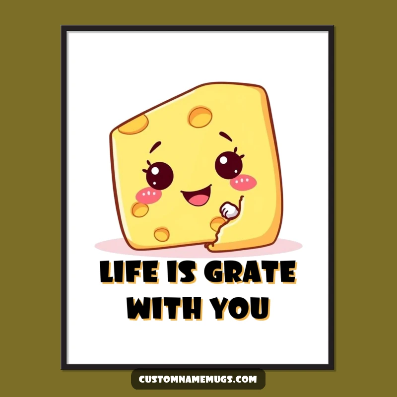 Free Printable Funny Wall Art: Cheese's Cracker Hideout - Quirky Downloadable Decor
