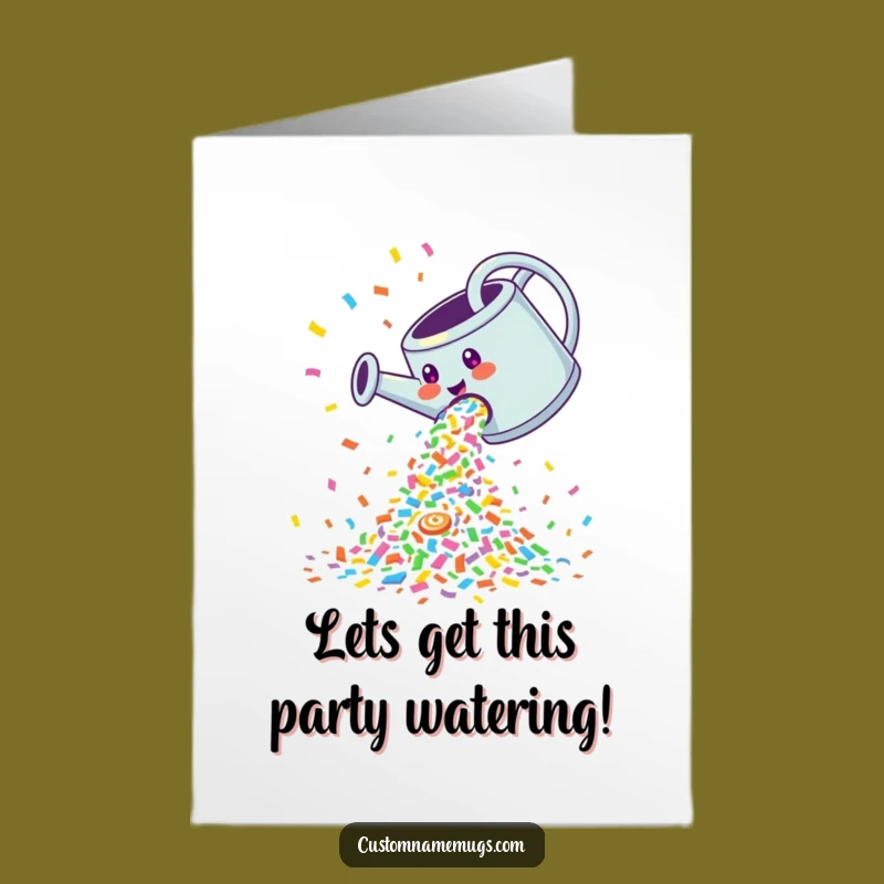 Free Printable Birthday Card: Confetti Party Can! Funny Downloadable Gift!