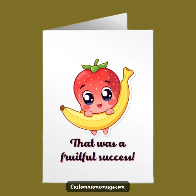 Free Printable Congrats Card: Strawberry Slip-Up! - Funny Downloadable Celebration