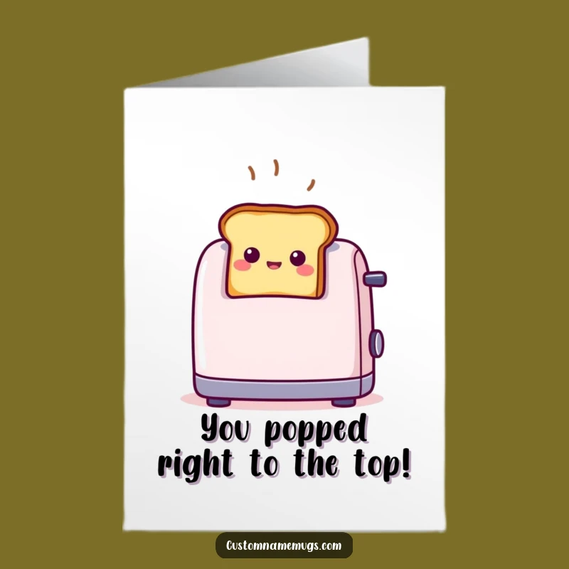 Free Printable Congrats Card: Toast Pop, Humorous Downloadable Gift
