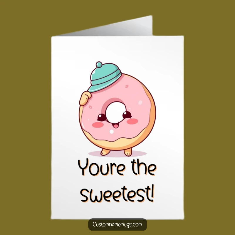 Free Printable Thank You Card: Donut Hat Gratitude - Funny Downloadable Gift!