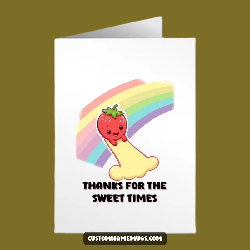 Free Printable Thank You Card: Thanks a Bunch Strawberry, Downloadable Gift