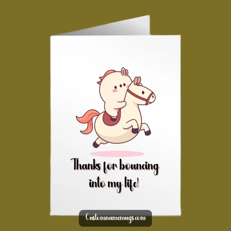 Free Printable Thank You Card: Blob Bouncy Ball Rider, Gratitude Downloadable Gift