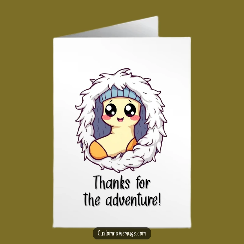 Funny Free Printable Thank You Card: Kawaii Sock Lint Monster Relief DIY