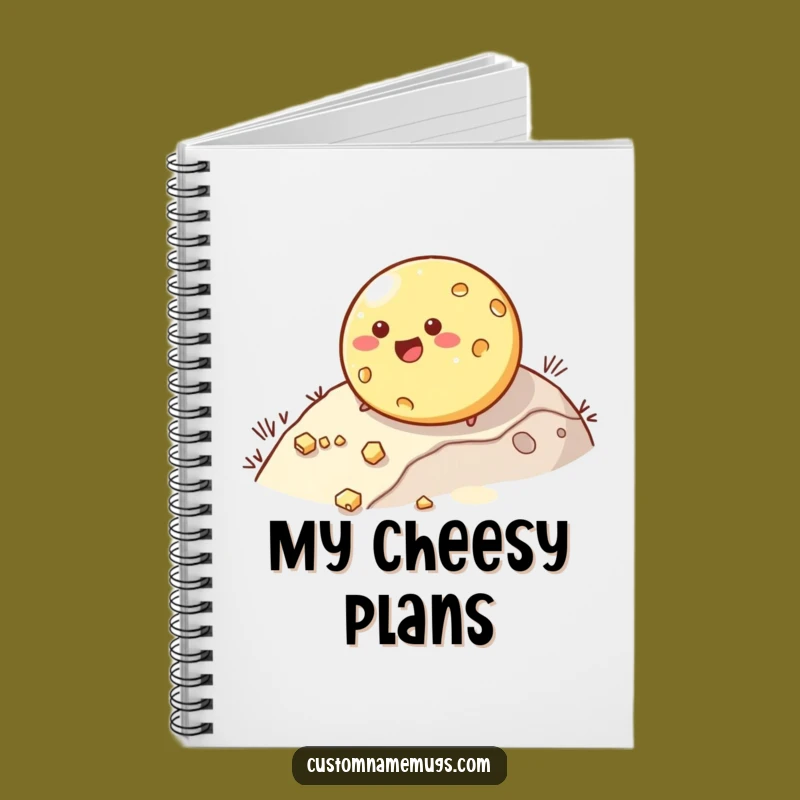 Funny Rolling Cheese Notebook: Jot Down Ideas with This Cheesy Character's Comical Journal