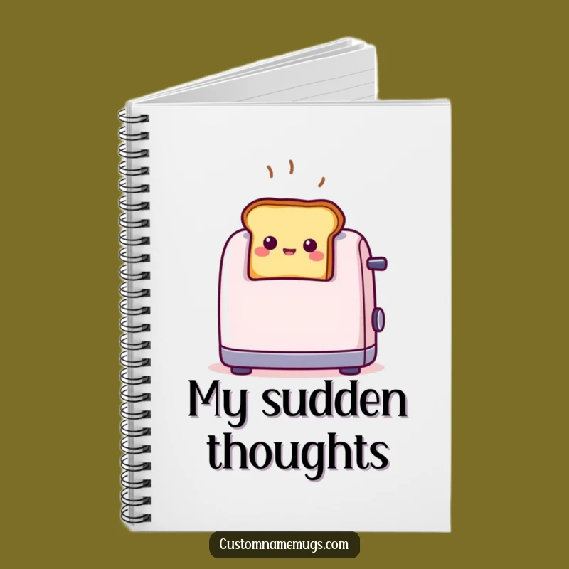 Funny Toast Surprise Notebook: Jot Down Your Happy Thoughts