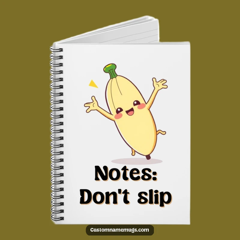 Funny Clumsy Banana Peel Notebook: Hilarious Journal for Comedy Ideas & Notes