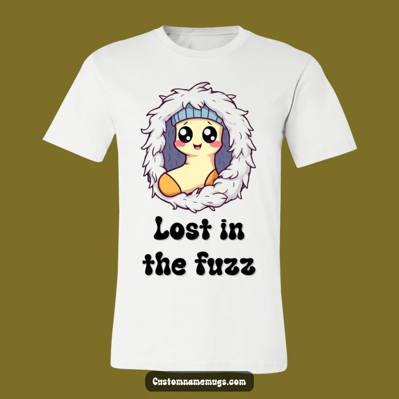 Funny Sock Lint Monster T-Shirt: Hilarious Kawaii Laundry Day Tee for a Good Laugh