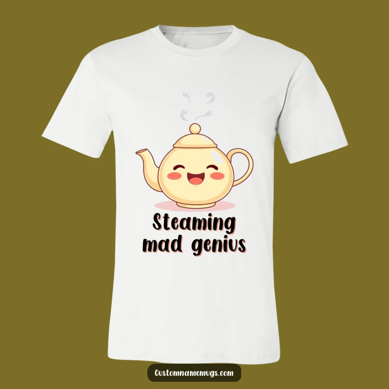 Funny Teapot Steam Face T-Shirt: A Hilarious and Whimsical Outfit for Humor Enthusiasts