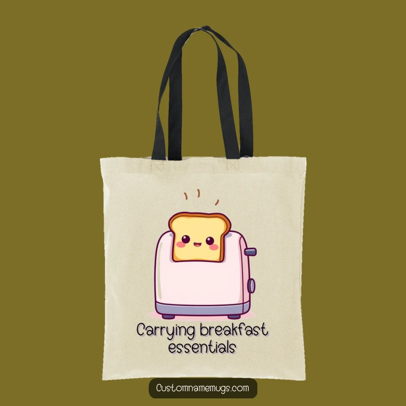 Funny Toast Surprise Tote Bag: Carry Your Breakfast Joy Anywhere