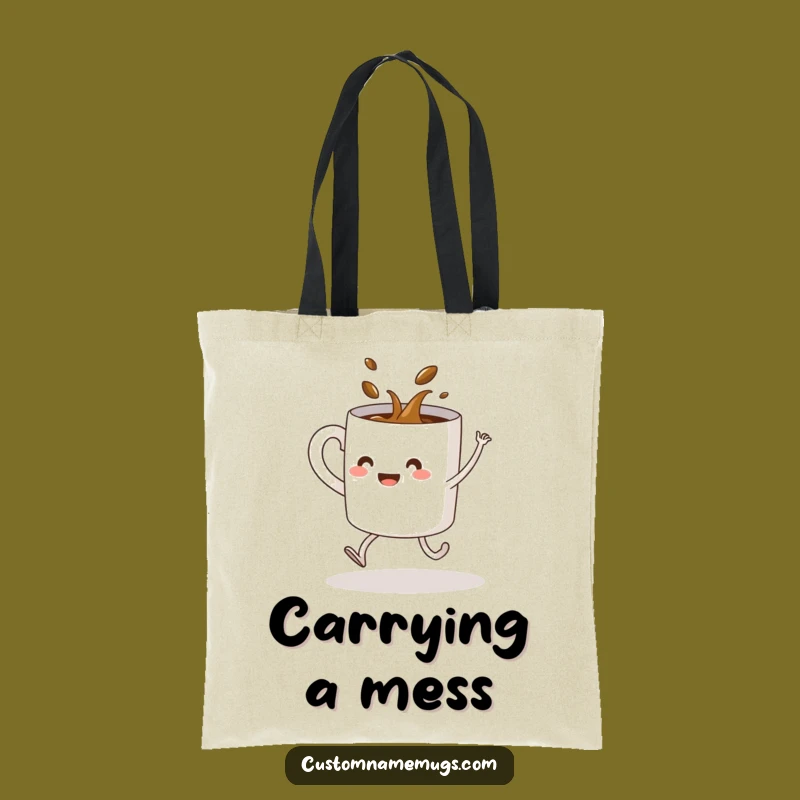 Funny Coffee Mug Dance Tote Bag: Carry Your Laughs and Your Coffee