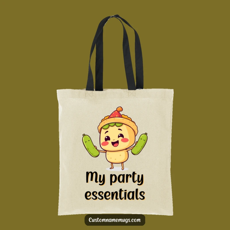 Funny Fiesta Tote: Juggling Taco, Hilarious Bag for Party Essentials